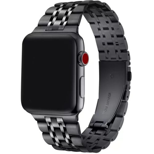 Apple Watch 4-6, SE, SE (2022) (42 / 44 mm) / Watch 7-9 (45 mm) / Watch Ultra 1-2 (49 mm), kovový zadný remienok, nehrdzavejúca oceľ, dvojfarebný, Xprotector, čierna / tmavosivá