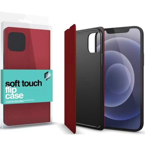 Apple iPhone 11, Puzdro s bočným otváraním, stojan, Xprotector Soft Touch Flip, červené