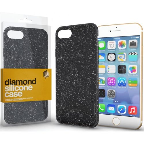 Apple iPhone 13 Pro Max, Silikónové puzdro, lesklé, Xprotector Diamond, čierne