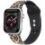 Apple Watch 4-6, SE, SE (2022) (42 / 44 mm) / Watch 7-9 (45 mm) / Watch Ultra 1-2 (49 mm), silikónový remienok, leopardí vzor, Xprotector, vzorovaný/hnedý