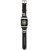 Apple Watch 4-6, SE, SE (2022) (38 / 40 mm) / Watch 7-9 (41 mm), silikónový remienok, nastaviteľný, vzor slnečných okuliarov a mačičky, Karl Lagerfeld, čierna
