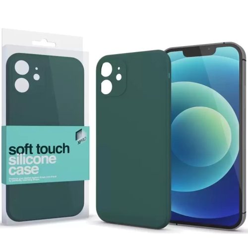 Xiaomi Redmi Note 11 / Note 11S, silikónové puzdro, Xprotector Soft Touch Slim, tmavo zelené