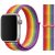 Apple Watch 4-6, SE, SE (2022) (38 / 40 mm) / Watch 7-9 (41 mm), textilný remienok, zapínanie na suchý zips, nastaviteľný, Xprotector, dúhový