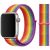 Apple Watch 4-6, SE, SE (2022) (42 / 44 mm) / Watch 7-9 (45 mm) / Watch Ultra 1-2 (49 mm), textilný remienok, zapínanie na suchý zips, nastaviteľný, Xprotector, dúhový