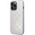 Apple iPhone 14 Pro Max, Plastový zadný kryt + silikónový rám, vzor monogramu, Karl Lagerfeld Monogram Iridescent, strieborná
