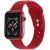 Apple Watch 4-6, SE, SE (2022) (38 / 40 mm) / Watch 7-9 (41 mm), silikónový remienok, nastaviteľný, držiak s dvoma otvormi, Xprotector, červený