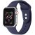 Apple Watch 4-6, SE, SE (2022) (38 / 40 mm) / Watch 7-9 (41 mm), silikónový remienok, nastaviteľný, držiak s dvoma otvormi, Xprotector, tmavomodrá