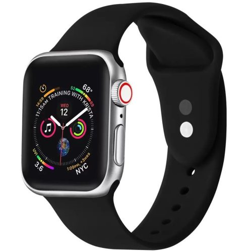 Apple Watch 4-6, SE, SE (2022) (42 / 44 mm) / Watch 7-9 (45 mm) / Watch Ultra 1-2 (49 mm), silikónový remienok, nastaviteľný, držiak s dvoma otvormi, Xprotector, čierny