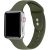 Apple Watch 4-6, SE, SE (2022) (42 / 44 mm) / Watch 7-9 (45 mm) / Watch Ultra 1-2 (49 mm), silikónový remienok, nastaviteľný, držiak s dvoma otvormi, Xprotector, tmavozelený