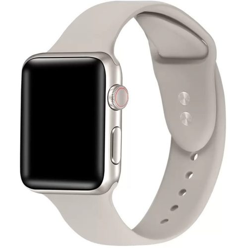 Apple Watch 4-6, SE, SE (2022) (42 / 44 mm) / Watch 7-9 (45 mm) / Watch Ultra 1-2 (49 mm), silikónový remienok, nastaviteľný, držiak s dvoma otvormi, Xprotector, sivá