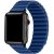Apple Watch 4-6, SE, SE (2022) (42 / 44 mm) / Watch 7-9 (45 mm) / Watch Ultra 1-2 (49 mm), silikónový remienok, magnetické zapínanie, 3D vzor, Xprotector, modrá