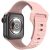 Apple Watch 4-6, SE, SE (2022) (38 / 40 mm) / Watch 7-9 (41 mm), silikónový remienok, nastaviteľný, športový, Xprotector, ružový