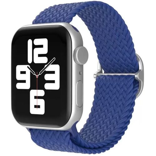 Apple Watch 4-6, SE, SE (2022) (38 / 40 mm) / Watch 7-9 (41 mm), textilný remienok, okrúhly remienok, tkaný štýl, Xprotector, modrý