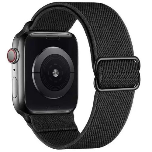 Apple Watch 4-6, SE, SE (2022) (42 / 44 mm) / Watch 7-9 (45 mm) / Watch Ultra 1-2 (49 mm), textilný remienok, okrúhly remienok, Xprotector, čierny