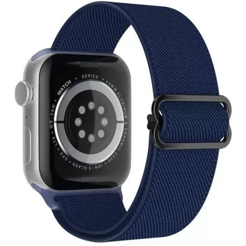 Apple Watch 4-6, SE, SE (2022) (42 / 44 mm) / Watch 7-9 (45 mm) / Watch Ultra 1-2 (49 mm), textilný remienok, okrúhly remienok, Xprotector, tmavomodrá