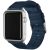Apple Watch 4-6, SE, SE (2022) (38 / 40 mm) / Watch 7-9 (41 mm), plastový remienok, tkaný, nastaviteľný, tkaný držiak remienka, Xprotector, tmavomodrá