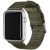 Apple Watch 4-6, SE, SE (2022) (42 / 44 mm) / Watch 7-9 (45 mm) / Watch Ultra 1-2 (49 mm), plastový remienok, tkaný, nastaviteľný, držiak na tkaný remienok, Xprotector, zelený