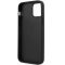 Apple iPhone 12 / 12 Pro, plastový zadný kryt + silikónový rám, zadný kryt s koženým efektom a držiakom kariet, 3D vzor monogramu, Karl Lagerfeld Saffiano Monogram Cardslot, čierny