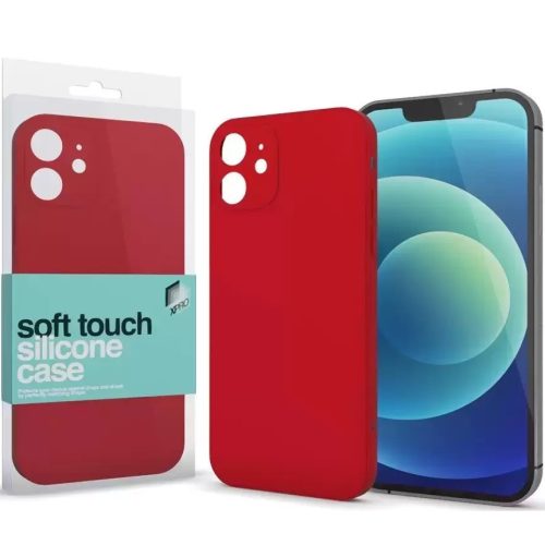 Apple iPhone 15, Silikónové puzdro, Xprotector Soft Touch Slim, červené