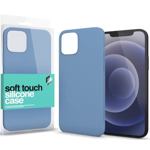 Apple iPhone 15 Pro, Silikónové puzdro, Xprotector Soft Touch, svetlo modré