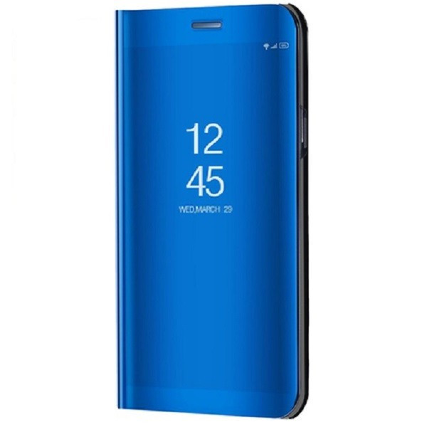 Samsung Galaxy A22 5G SM-A226B, Bočné otváracie puzdro s indikátorom hovoru, kryt Smart View Cover, modrý (náhradný trh)
