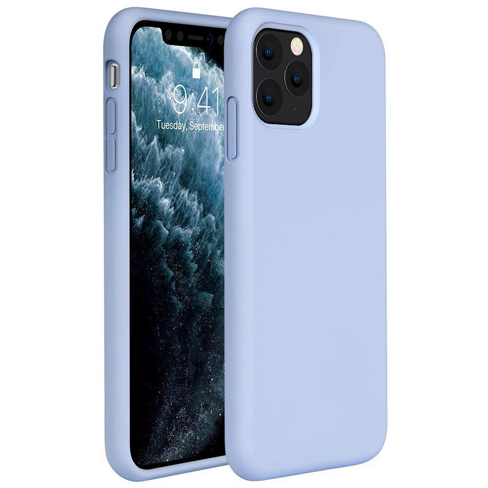 Apple iPhone X / XS, silikónové puzdro, Wooze Liquid Silica Gel, fialová