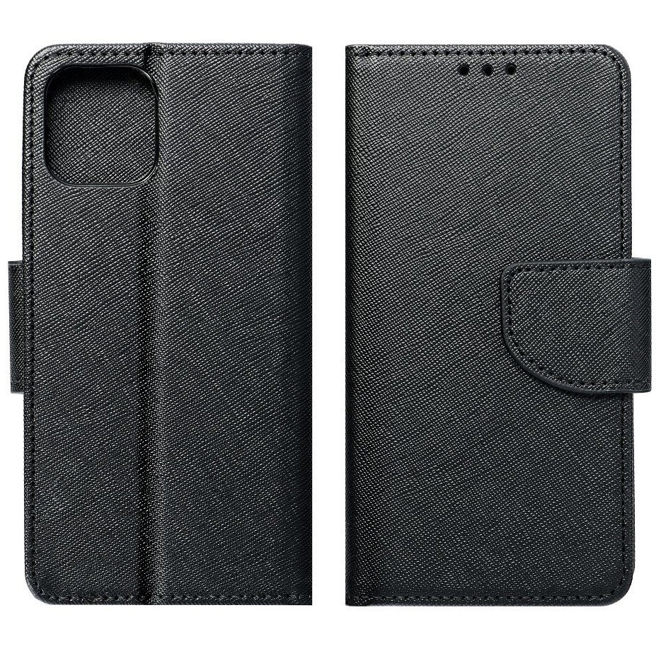 Samsung Galaxy S21 FE 5G SM-G990, bočné puzdro Fancy Book, stojan, čierne