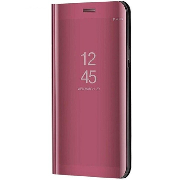 Samsung Galaxy M52 5G SM-M526B, bočné otváracie puzdro s indikátorom hovoru, kryt Smart View Cover, červenozlatý (náhradný trh)