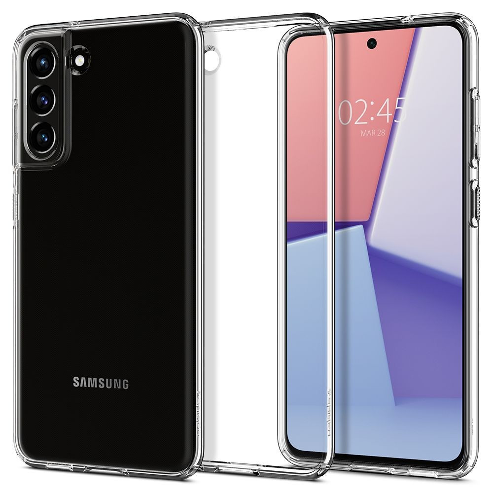 Samsung Galaxy S21 FE 5G SM-G990, silikónové puzdro, Spigen Liquid Crystal, priehľadné