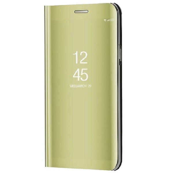 Samsung Galaxy M23 5G SM-M236B, Puzdro s bočným otváraním a indikátorom hovoru, kryt Smart View Cover, zlatý (náhradný trh)