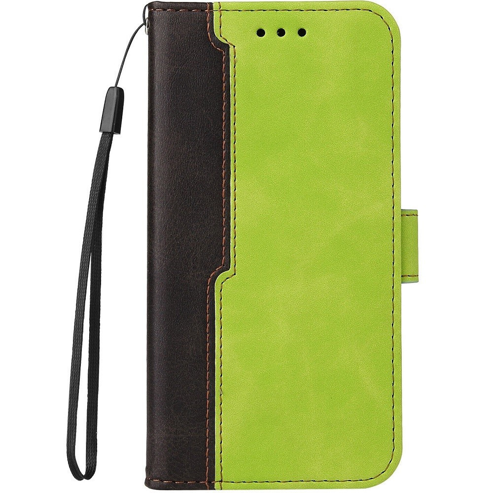 Huawei Mate 50 Pro, puzdro s bočným otváraním, stojan, držiak na karty, remienok na zápästie, Wooze Colour Wallet, zelená