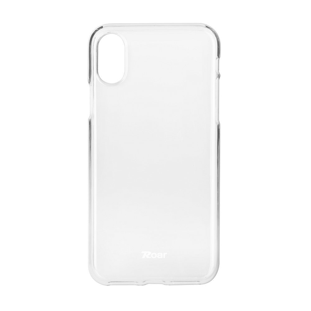 Apple iPhone X / XS, TPU silikónové puzdro, Jelly Case, Roar, priehľadné