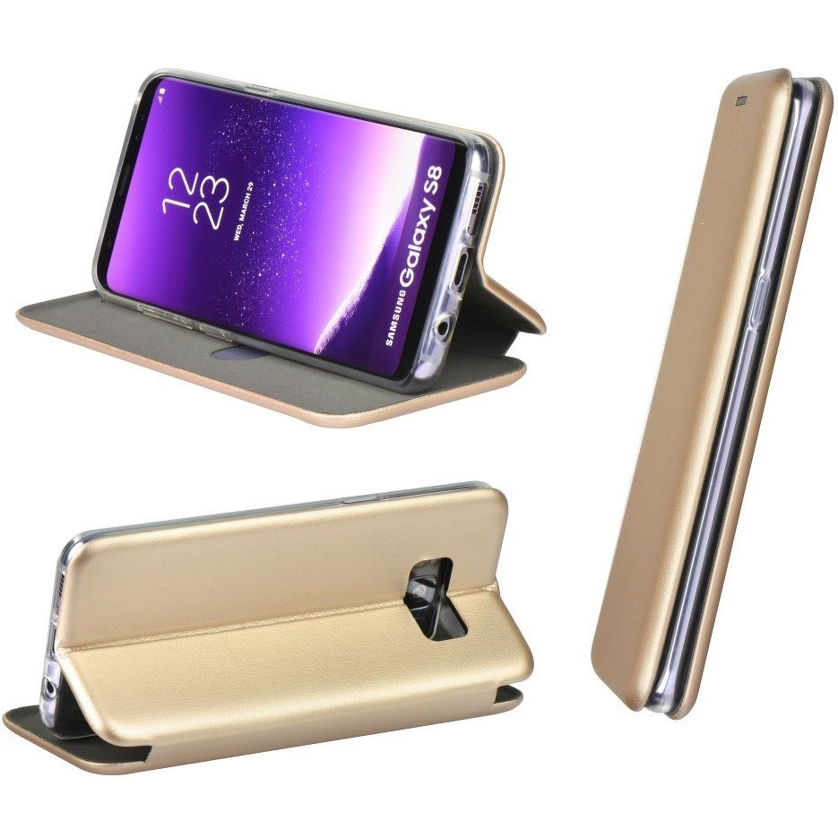 Samsung Galaxy S20 Ultra 5G SM-G988, puzdro s bočným otváraním, stojan, Forcell Elegance, zlatá farba