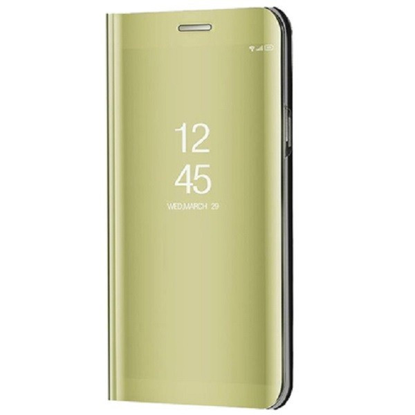 Huawei P40 Pro, bočné otváracie puzdro s indikátorom hovoru, Smart View Cover, zlaté (náhradný trh)