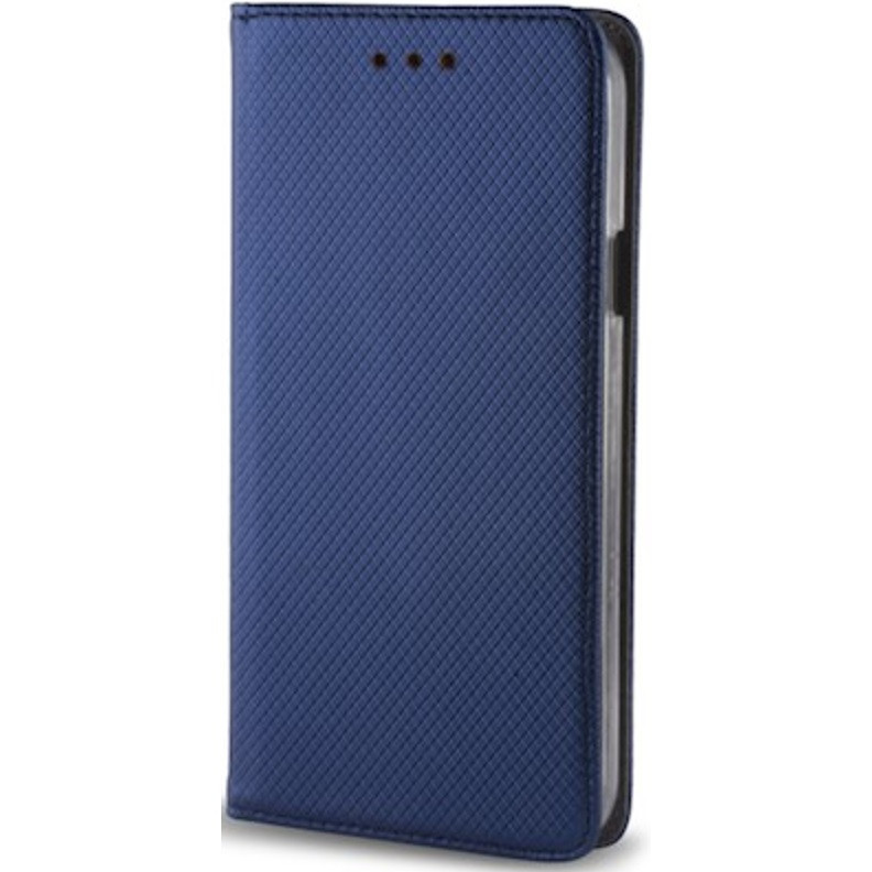 Huawei P Smart (2020), bočné otváracie puzdro, stojan, Smart Magnet, tmavomodrá