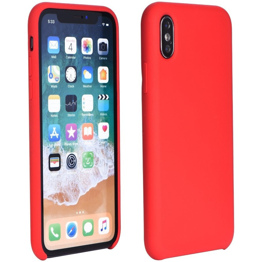 Huawei P Smart (2020), silikónové puzdro, Forcell Silicone, červené