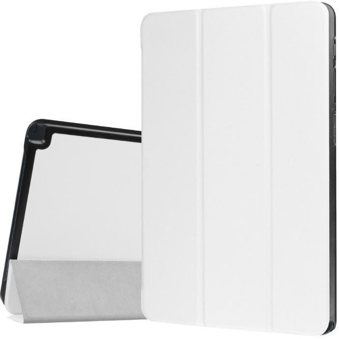 Huawei MatePad T10 (9.7) / T10s (10.1), puzdro s priečinkom, Trifold, biele