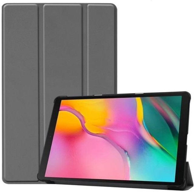 Huawei MatePad T10 (9.7) / T10s (10.1), puzdro na priečinky, Trifold, sivé