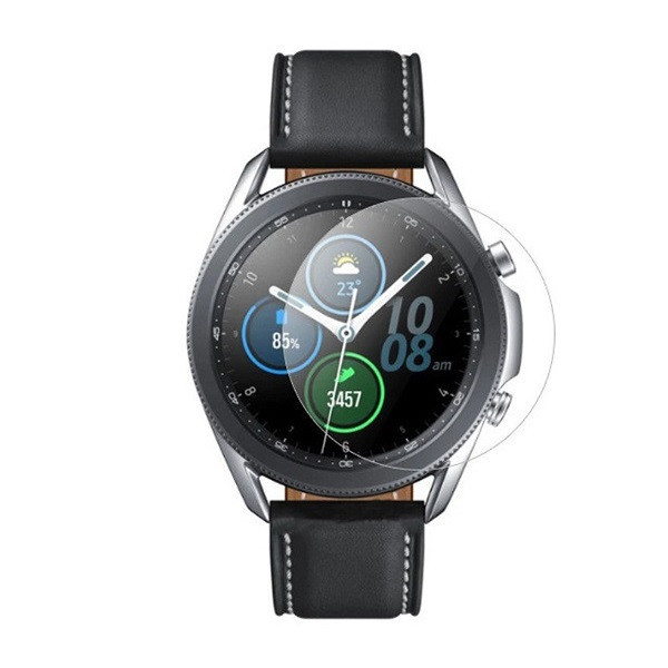 Samsung Galaxy Watch 3 (45 mm) SM-R840 / R845, ochranná fólia displeja, nárazuvzdorná fólia (neohne sa ani na zakrivenej časti!), tvrdené sklo, číra