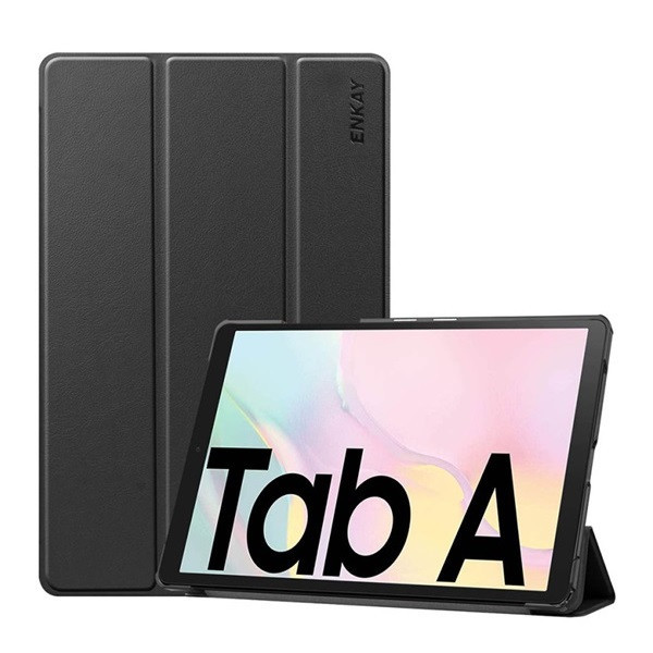 Samsung Galaxy Tab A7 10.4 (2020) SM-T500 / T505, puzdro na zakladač, Trifold, Enkay, čierna