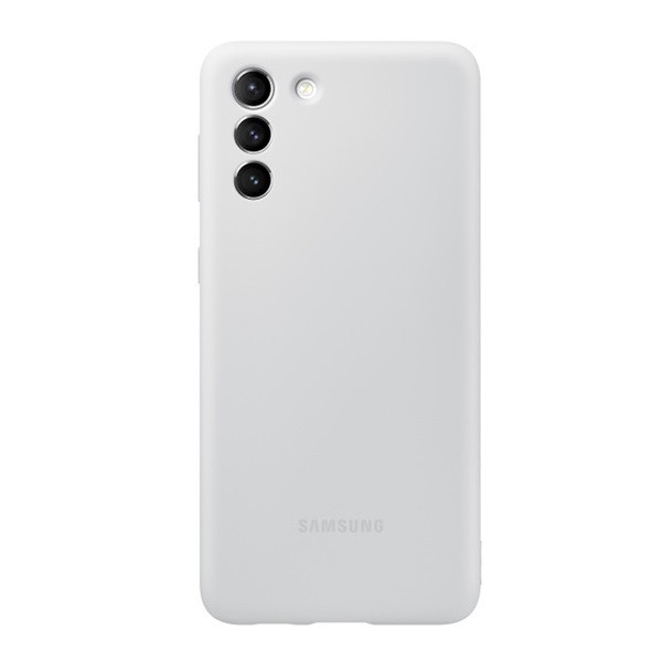 Samsung Galaxy S21 Plus 5G SM-G996, silikónové puzdro, svetlosivé, továrenské