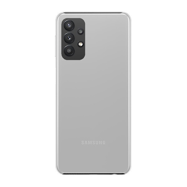 Samsung Galaxy A32 5G SM-A326B, Plastový zadný ochranný kryt, pogumovaný, priesvitný