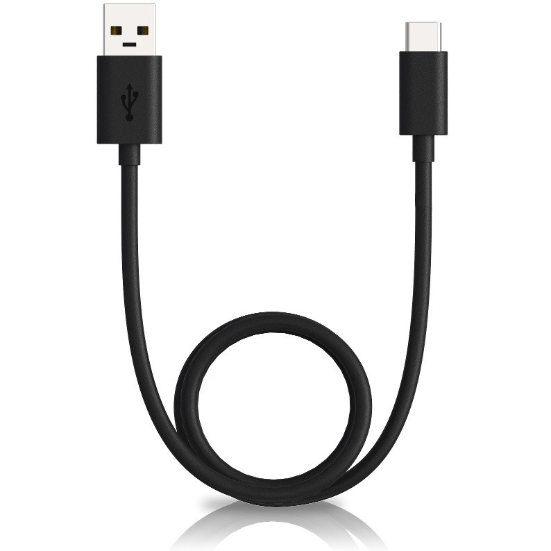 Nabíjací a dátový kábel USB, USB Type-C, 100 cm, 3000 mA, Motorola, čierny, továrenská výroba, SKN6473A