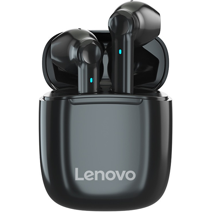 Bluetooth Stereo Headset, v5.0, TWS, nabíjací dok, vodotesný, potlačenie šumu, dotykové ovládanie, Lenovo XT89, čierna, továrenské