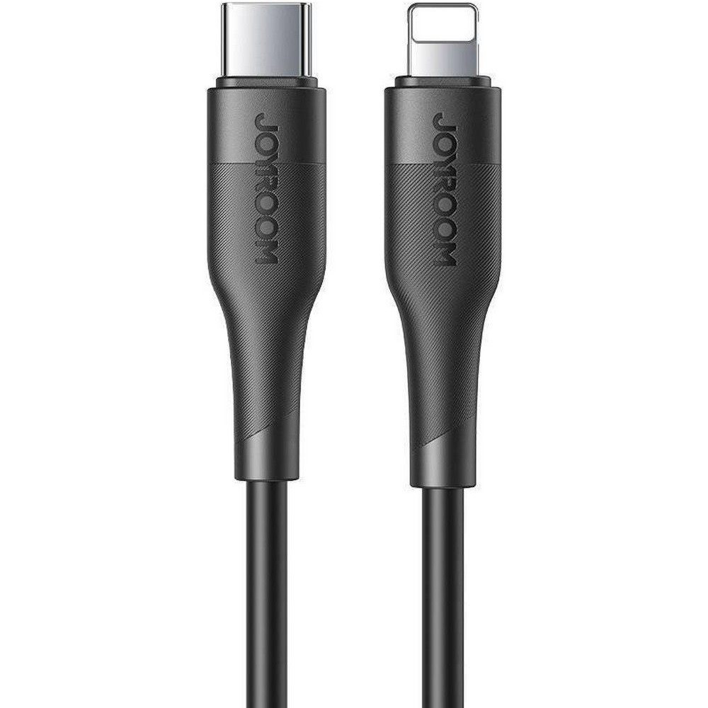 Nabíjací a dátový kábel USB Type-C, Lightning, 120 cm, 2400 mA, 20 W, proti otrasom, rýchle nabíjanie, PD, Joyroom M3, S-1224M3, čierny