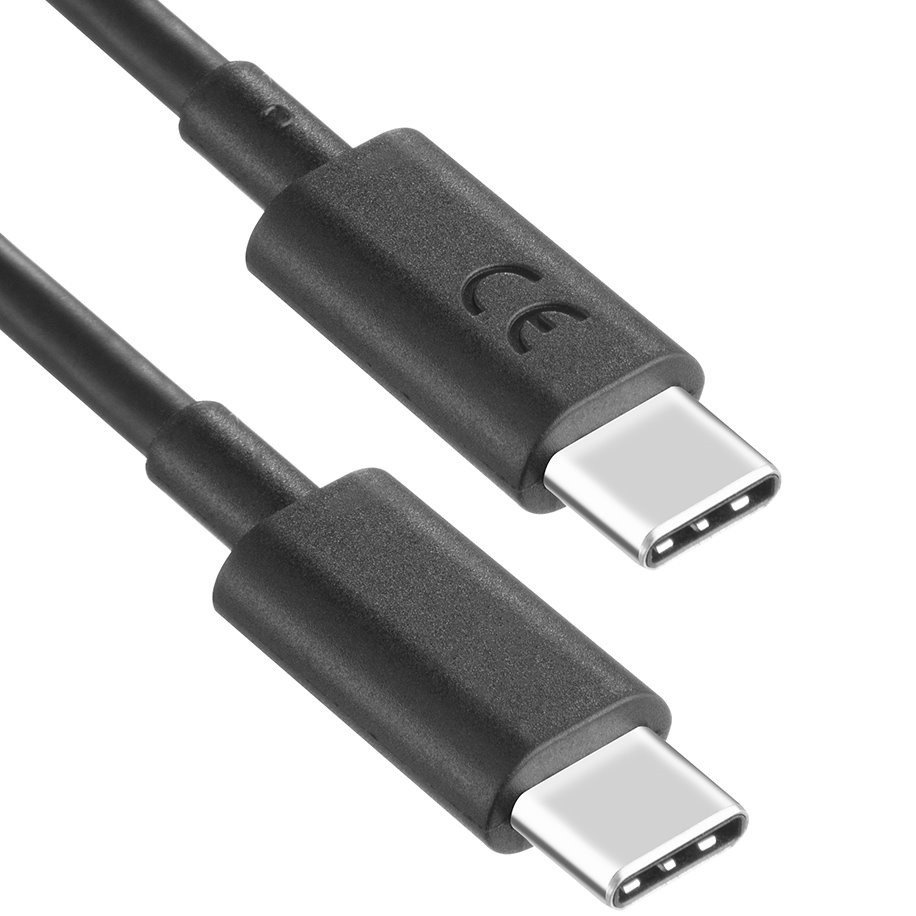 Nabíjací a dátový kábel USB Type-C, USB Type-C, 50 W, s ochranou proti nárazom, rýchle nabíjanie, PD, Motorola, čierny, továrenský