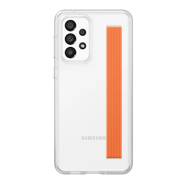 Samsung Galaxy A33 5G SM-A336B, silikónové puzdro s remienkom na ruku, priehľadné, továrenské