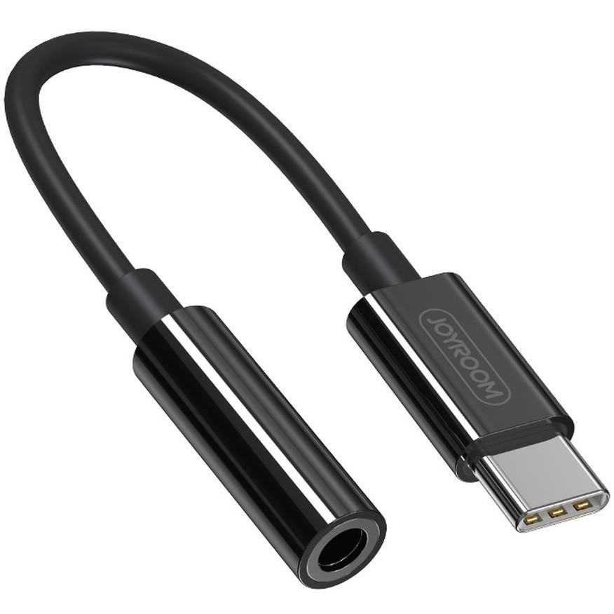 Audio adaptér, prevodník USB Type-C na 3,5 mm jack, Joyroom SH-C1, čierny