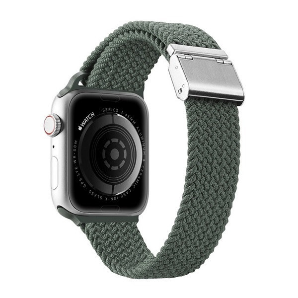 Apple Watch 1-6, SE, SE (2022) (42 / 44 mm) / Watch 7-8 (45 mm) / Watch Ultra (49 mm), textilný remienok, nastaviteľný, Dux Ducis Mixture, zelená