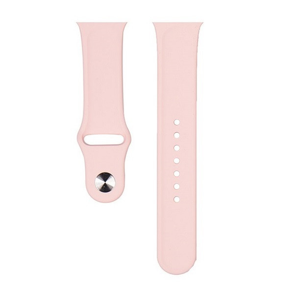 Apple Watch 1-6, SE (42 / 44 mm) / Watch 7-8 (45 mm) / Watch Ultra (49 mm), silikónový remienok, nastaviteľný, Devia Delux Sport, ružová